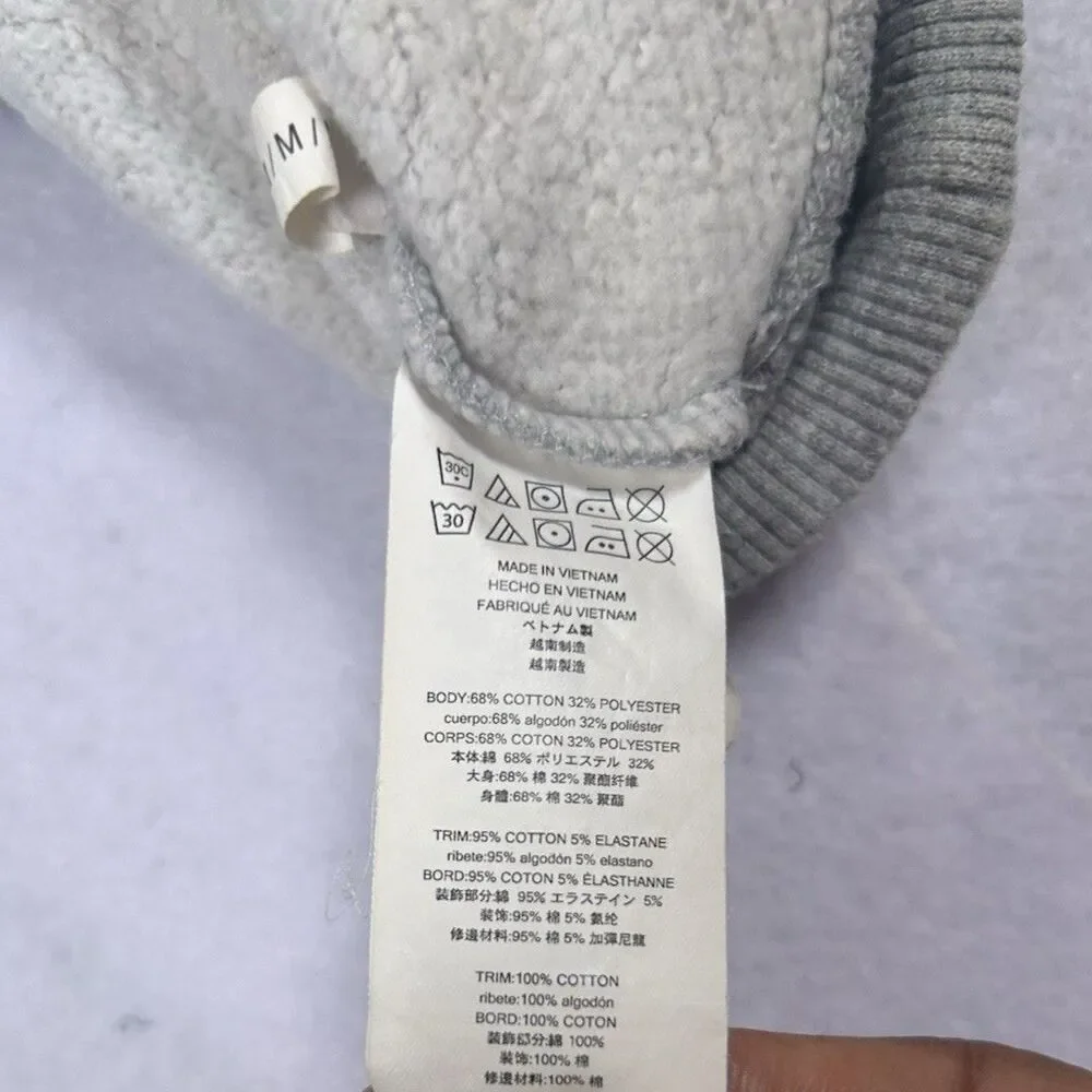 Michael Kors Women’s Gray Logo Print Crewneck Sweatshirt Pullover Size M